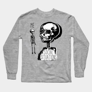 Me Socially Awkward Long Sleeve T-Shirt